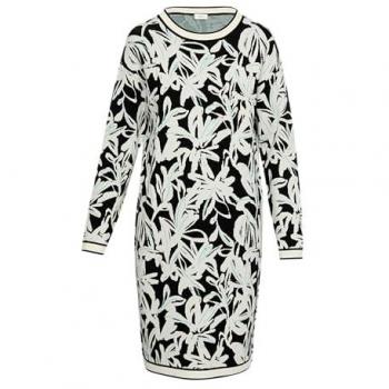 S.Oliver BLACK LABEL Kleid mit Intarsienstrickmuster