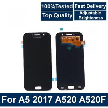 Display LCD Galaxy A5 520F con soporte de digitalizador y acabados brillantes