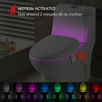 Kostenloser Versand – Intelligente Toilettenlampen in 8 Farben mit Induktion