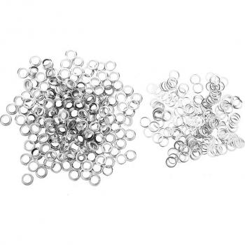 200X Round Metal Eyelets 8mm Rivets for Bags, Shoes, and Gloves