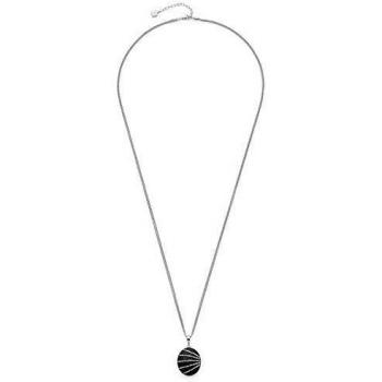 Damen‑Kette „Glitzer-Glas & Stahl“ von Jewels by Leonardo