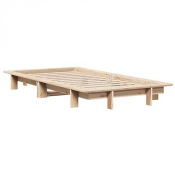Cama sin colchón de pino macizo 90x200 cm