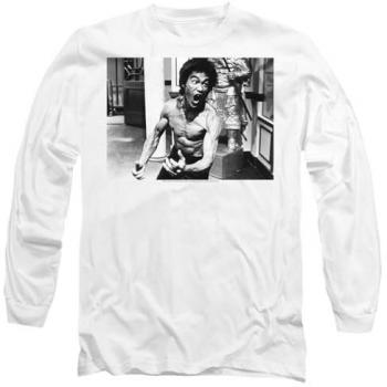 Bruce Lee “Full Of Fury” Long Sleeve Top – Pure White