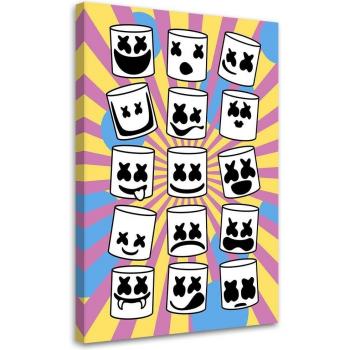Multicolor Marshmello Collage Canvas 40x60