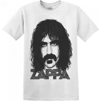 Franco Zappa Adulto Camiseta Unisex Cara Enorme XL Blanca