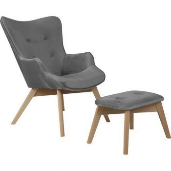 Sessel mit Hocker Nicko