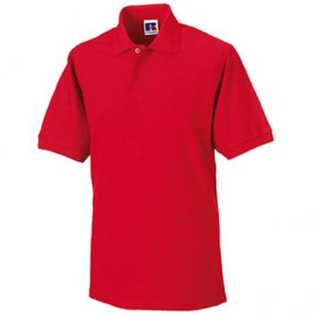 Russell Men's Bright Red Pique Polo (5-Pack) – Short Sleeve