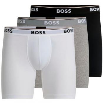BOSS Boxer Colore Mix (Grigio, Nero, Bianco) 3 Pacchetti M