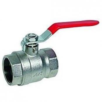 Robinet avec poignée plate en acier rouge pour série de bâtiments, Syveco, référence 586002
