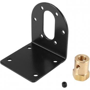 Soporte de Engranaje CC 37 mm y Acoplamiento Hexagonal Negro/Dorado
