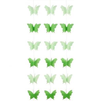 2.7m 3D Colorful Butterfly Garland for Party Decorations