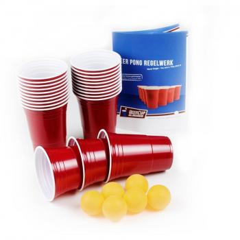 Bunte Rote Becher – 100 Stück – 16 oz – für Party & Spiel