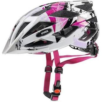 Uvex Unisex Fahrradhelm Air Wing, Weiß-Pink, 56-60 cm