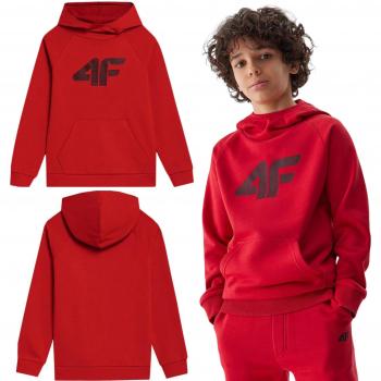 Jungen-Sport-Hoodie 4F M0925-62S rot Größe 122