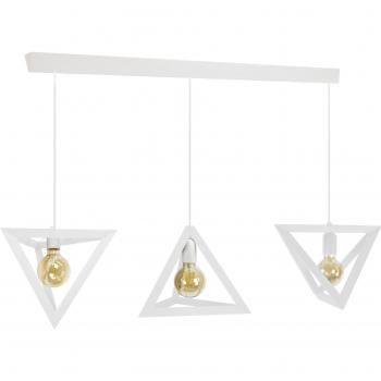 Plafón Barra TOSEL Madera Natural Blanco 90×27×90