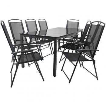 Mobili Outdoor VCM 9: Tavolo 76x189 + 8 Sedie 90 cm