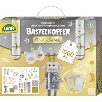 Bastelkoffer Gold & Silber für kreative Köpfe