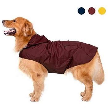 RedStorm 5XL Reflective Hooded Dog Raincoat by Zellar