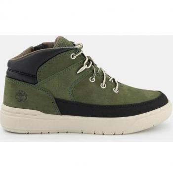 Botas Timberland para niño en color kaki con cremallera lateral