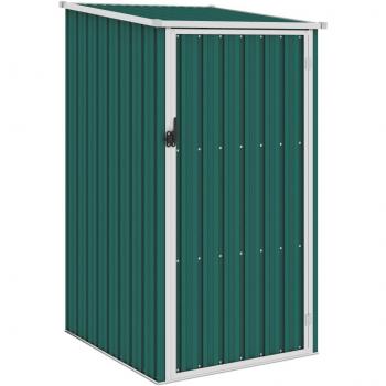 Cabane de jardin hangar vidaXL, rangement extérieur, vert, 87×98×159 cm, acier galvanisé