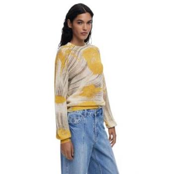 Jersey Arty mujer amarillo gris humo