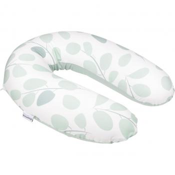 Cuscino allattamento Doomoo Buddy + Twist & Click Leaves aqua green