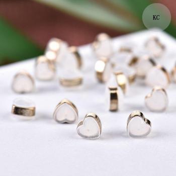 Wholesale 50 PCS Anti-Allergic Heart-Shaped Earring Stoppers