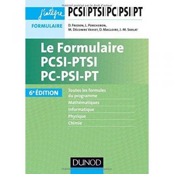 Le Formulaire PCSI-PTSI-PC-PSI-PT