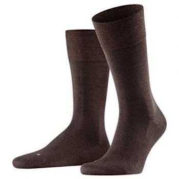Sensitive Berlin Brown Wool Socks with Comfort Cuff