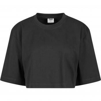 T-Shirt Donna Urban Classics Cropped Heavy Organico Nero