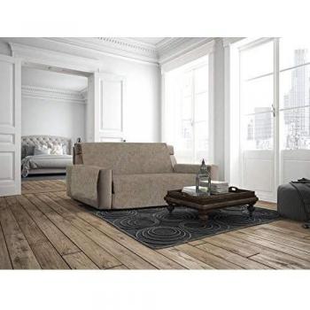 Copridivano Antiscivolo Made In Italy: Marrone / 3 Posti