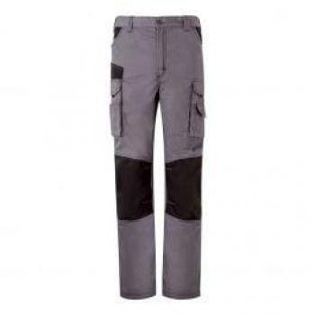 Pantalón canvas bicolor multibolsillos velilla