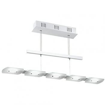 Warmweiße LED-Esszimmerhänge Lampe aus Aluminium & Stahl