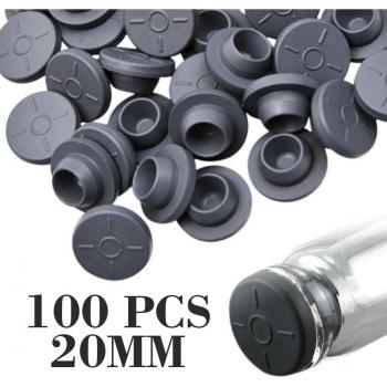 Accesorios de Tapón Autocurativo en Goma, 20mm, 100 Unidades