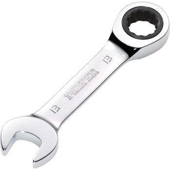 Draper Tools HI-TORQ® Metric Stubby Ratchet Combination Spanner, 13mm