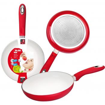 IBILI 22 cm Non‑Stick Frying Pan – White & Red