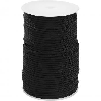 Paracorde noire résistante 4 mm