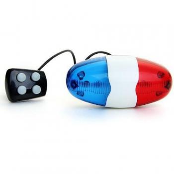 6 LED Multifunction Bike Bell with Siren and Rear Light