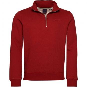Felpa Superdry Vintage Logo EMBr Mezza Zip Rosso XXL