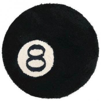 Tapis Rond 100x100cm – Billard 8 Ball Edition