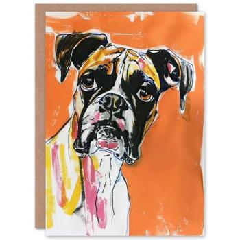 Artery8 Boxer Pet Birthday Greeting