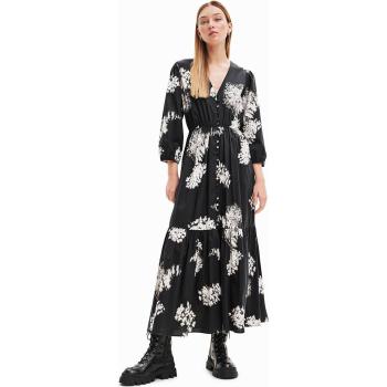 Midi Chemisier Nero XS Desigual Fiori