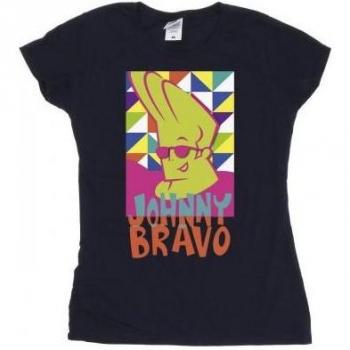 BI24887 Women's White Triangular Print Tee