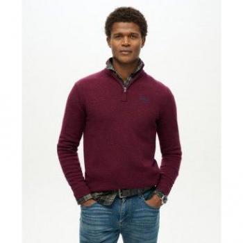 Superdry Pull brodé Essential Homme XL Rose