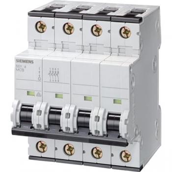 Disjoncteur Siemens 5SY6 4P, Courbe C, 6 kA