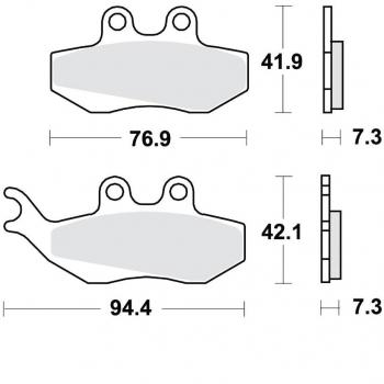 Pastiglie freno TRW MCB664