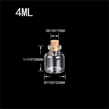 Mini Bouteilles Glass Transparent – Lot DIY 24