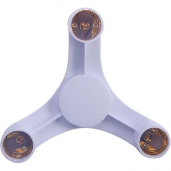 Schnell‑Splitter E27 zu E27 Adapter, 3‑in‑1, <60 W
