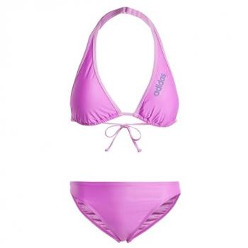 Adidas Sportlicher Neckholder-Bikini in Preloved Purple