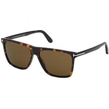 Tom Ford FT0832 Fletcher 57mm Men’s Logo‑Stamped Acetate Shades
